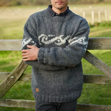 Load image into Gallery viewer, Vintage Mens Surf Jacquard Knit Sweater
