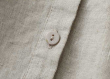 Load image into Gallery viewer, Casual Linen Stand Collar Three-quarter Sleeve Loose Shirt