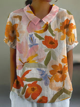 Load image into Gallery viewer, Women&#39;s Art Floral Vintage Casual Shirt