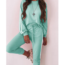 Load image into Gallery viewer, Ladies Fashion Loose Round Neck Long Sleeve Casual Suit