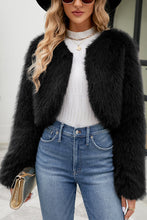 Load image into Gallery viewer, Stylish Long Sleeve Short Casual Faux Fur Jacket