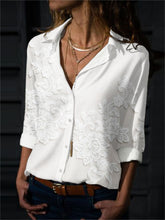 Load image into Gallery viewer, Vintage Floral Lace Embroidered Flowy Blouse