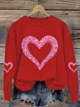Load image into Gallery viewer, Women's Valentine's Day Printed Long Sleeve Sweatshirt