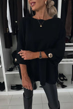 Load image into Gallery viewer, Women's Round Neck Mid-sleeve Knitted Casual Top