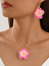Load image into Gallery viewer, Women's Flower Necklace Earrings Set