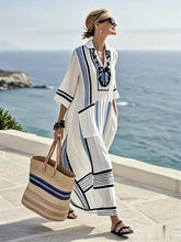 Load image into Gallery viewer, Women'S Loose Striped Print Dress