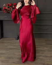 Load image into Gallery viewer, Elegant Split Sleeve Top &amp; Skirt Two-Piece Set