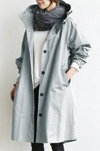 Load image into Gallery viewer, Water Resistant Hooded Windbreaker Rain Jacket