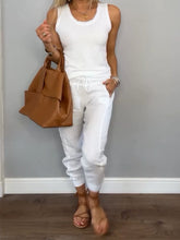 Load image into Gallery viewer, Women's Cotton and Linen Casual Two-piece Set