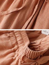 Load image into Gallery viewer, Women's Loose Cotton And Linen Casual Leggings