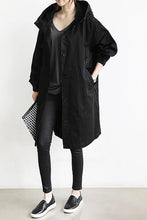 Load image into Gallery viewer, Water Resistant Hooded Windbreaker Rain Jacket