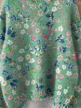 Load image into Gallery viewer, Retro Lovely Floral Art Print Knit Turtleneck Pullover Sweater
