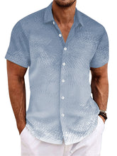 Load image into Gallery viewer, Men's Summer Gradient Line Casual Short Sleeve Shirt