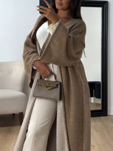 Load image into Gallery viewer, Autumn and winter loose solid color coat
