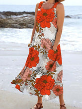 Load image into Gallery viewer, Women's Floral Resort Tank Top with Pockets
