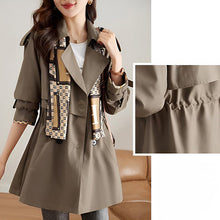 Load image into Gallery viewer, Women's Slimming Mid-Length Reversible Trench Coat