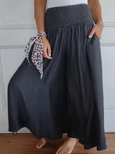 Load image into Gallery viewer, Women's Cotton Wide Leg Pants
