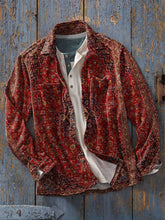 Load image into Gallery viewer, Men's Retro Art Print Casual Shirt