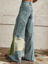 Load image into Gallery viewer, Women's Vintage Two Cartoon Frogs Art Print Casual Wide Leg Pants