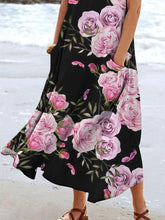 Load image into Gallery viewer, Women's Floral Resort Tank Top with Pockets