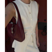 Load image into Gallery viewer, Stylish Knitted Waistcoat Skirt Suit