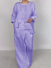 Load image into Gallery viewer, Women Plain Satin Three-pieces Set
