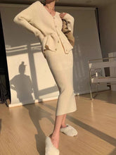 Load image into Gallery viewer, Retro Western Style Sweater And Skirt Two-Piece Set