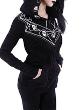 Load image into Gallery viewer, Gothic Dark Print Long Sleeve Hooded Women&#39;S Sweatshirt