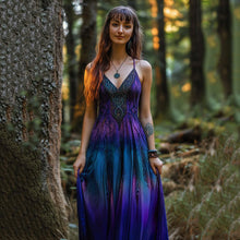 Load image into Gallery viewer, Vintage Celtic Knot Gradient Art Sling Dress