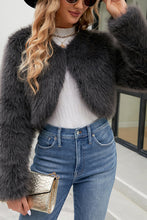 Load image into Gallery viewer, Stylish Long Sleeve Short Casual Faux Fur Jacket