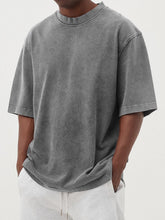 Load image into Gallery viewer, Men's Vintage Washed And Distressed Cotton T-shirt