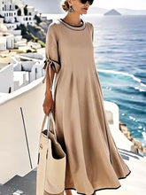 Load image into Gallery viewer, Women'S Loose Striped Knot Dress