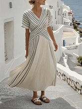 Load image into Gallery viewer, Women'S Loose Striped Print Dress