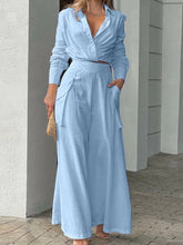 Load image into Gallery viewer, Women's Solid Color Simple Two Piece Set