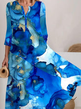 Load image into Gallery viewer, Women&#39;s Watercolor Splash Art Colorful Flowing Dress