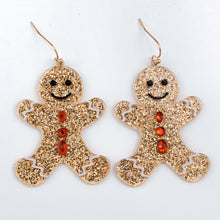 Load image into Gallery viewer, Cute Christmas Gingerbread Earrings