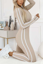 Load image into Gallery viewer, Women's Slim Fit Side Web Half-Zip Jumpsuit