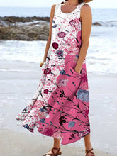 Load image into Gallery viewer, Women's Floral Resort Tank Top with Pockets