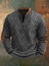 Load image into Gallery viewer, Men&#39;s Retro Western Print Zip-Up Sweatshirt