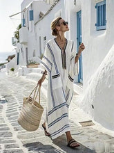 Load image into Gallery viewer, Ladies Loose Striped Dress