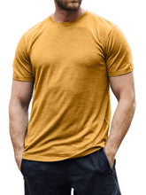 Load image into Gallery viewer, Men's Cotton Basic Casual Versatile Everyday Short-sleeved T-shirt