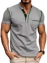 Load image into Gallery viewer, Men's Fashion Cotton Short Sleeve Polo Shirt