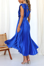 Load image into Gallery viewer, Hello Gorgeous Satin Pleated Midi Dress