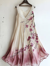 Load image into Gallery viewer, Vintage Cherry Blossom Floral Lace Gradient Art Comfy Tank Dress df3f