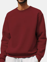 Load image into Gallery viewer, Men's Comfortable Solid Color Crew Neck Sweatshirt
