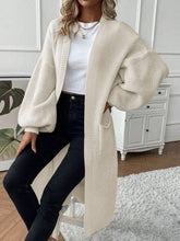 Load image into Gallery viewer, Women&#39;s Lazy Style Loose Open Pocket Mid-Length Cardigan Sweater