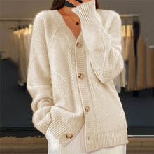 Load image into Gallery viewer, Vintage Loose Slouchy Button Front Cardigan Sweaters