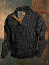 Load image into Gallery viewer, Men's Retro Western Stand Collar Sweatshirt