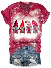 Load image into Gallery viewer, Women's Gnome Print Valentine's T-Shirt