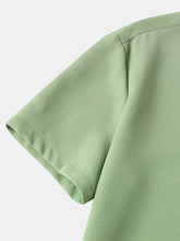 Load image into Gallery viewer, Men's Summer Waffle Solid Pocket Casual Short Sleeve Shirt